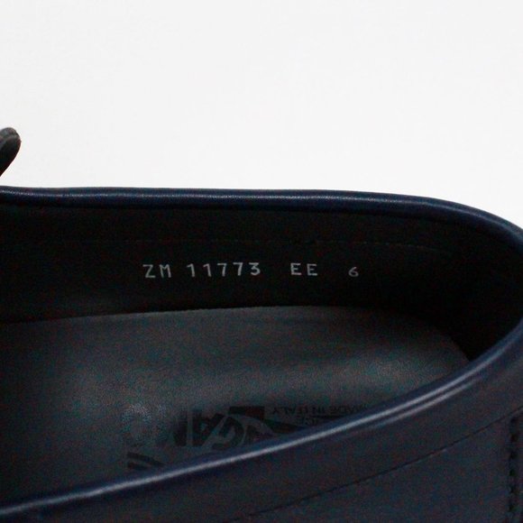 SALVATORE FERRAGAMO #40279 Blue Marin Calf Parigi 8 Loafers (US 6 EU 36) main image 5